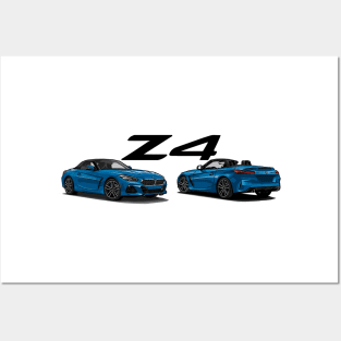 BMW Z4 (G29) Blue Posters and Art